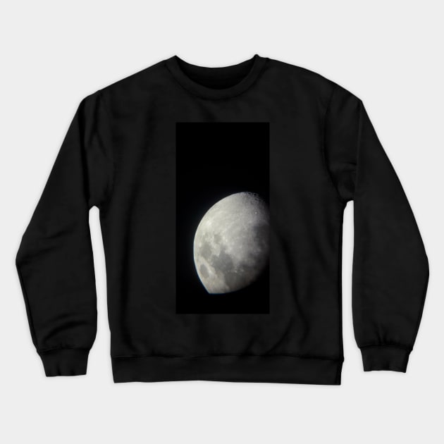 Gibbous Moon Crewneck Sweatshirt by diffrances